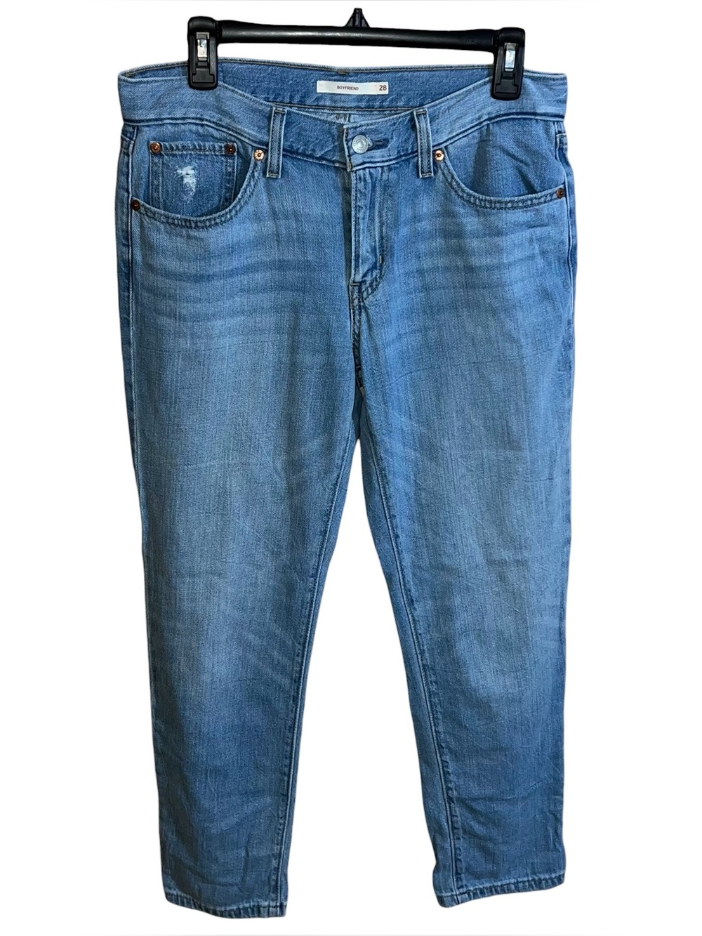 Levi’s Boyfriend Jeans Women’s 28 Blue Light Wash 32x27